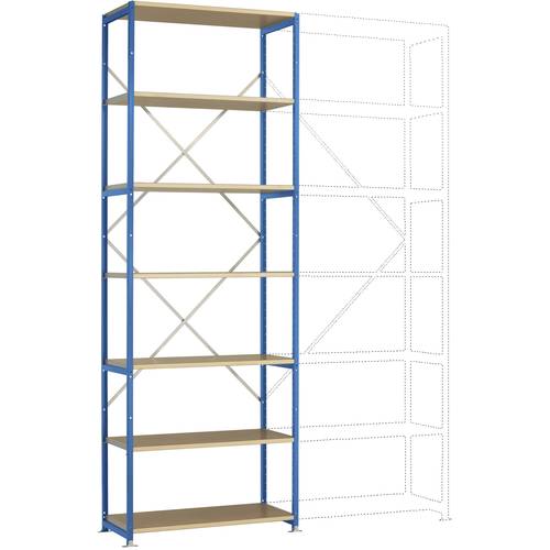 Manuflex RP1613.5012 Fachbodenregal-Grundmodul (B x H x T) 1030 x 3000 x 600 mm Holzboden
