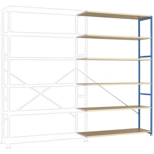 Thumbnail - Manuflex RP1444.5012 Fachbodenregal-Anbaumodul (B x H x T) 1500 x 2000 x 600 mm Holzboden
