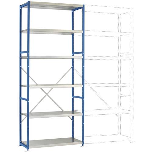 Thumbnail - Manuflex RP1320.5007 Fachbodenregal-Grundmodul (B x H x T) 1030 x 2500 x 600 mm Stahlboden
