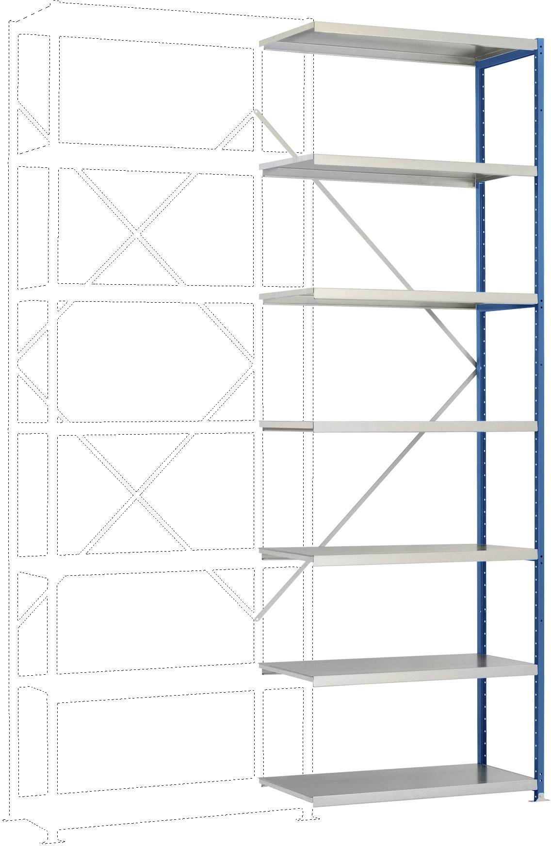 Manuflex RP1721.5007 Fachbodenregal-Anbaumodul (B x H x T) 1000 x 3000 x 300 mm Stahlboden
