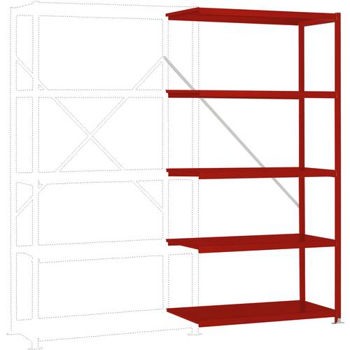 Thumbnail - Manuflex RP1154.3003 Fachbodenregal-Anbaumodul (B x H x T) 1000 x 2000 x 600 mm Stahlboden