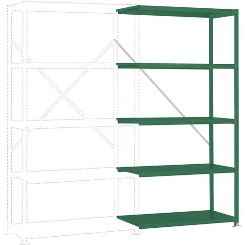 Thumbnail - Manuflex RP1153.6011 Fachbodenregal-Anbaumodul (B x H x T) 1000 x 2000 x 500 mm Stahlboden