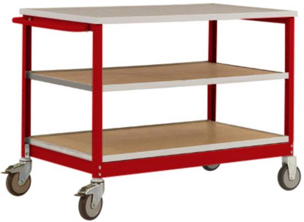 Manuflex MW2002.3003 Werkbank-Mobil (B x H x T) 1135 x 810 x 590 mm Rubin-Rot