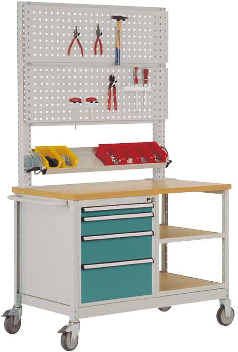 Manuflex MW2033.5021 Werkbank-Mobil Wasserblau