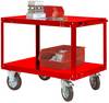 Manuflex TP1031.3003 Tischwagen Feststeller Stahl pulverbeschichtet Rubin-Rot