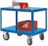 Manuflex TP1031.5007 Tischwagen Feststeller Stahl pulverbeschichtet Brillantblau (RAL 5007)