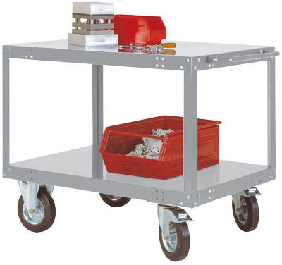 Manuflex TP1033.9006 Tischwagen Alusilber