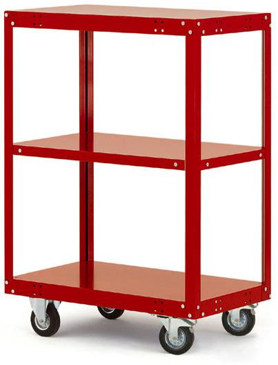 Manuflex TRANSOMOBIL TP4012.5007 Etagenwagen Brillantblau (RAL 5007)