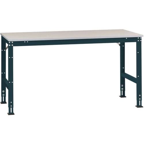 Thumbnail - Manuflex AU6119.7016 Arbeits-Anbautisch UNIVERSAL Standard mit PVC Dekorplatte, BxTxH = 2000 x 800 x 760-870 mm Anthrazi...