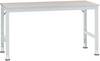 Manuflex AU4101.7035 Arbeits-Grundtisch UNIVERSAL Standard mit Melaminplatte, BxTxH = 1750 x 1200 x 760-870 mm Lichtgrau (RAL 7035)