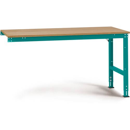 Thumbnail - Manuflex AU6115.5021 Arbeits-Anbautisch UNIVERSAL Standard mit Multiplexplatte, BxTxH = 2000 x 800 x 760-870 mm Wasserbl...