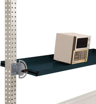 Manuflex AS1719.7016 Neigbare Ablagekonsole für PACKPOOL Packtische, Nutztiefe 345 mm. Für Tischbreite 2000 mm