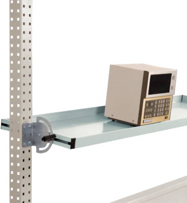 Manuflex AS1717.7035  Neigbare Ablagekonsole für PACKPOOL Packtische, Nutztiefe 345 mm. Für Tischbreite 1500 mm
