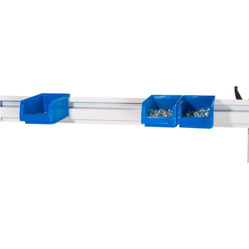 Thumbnail - Manuflex ZB3906.7035 Boxenträgerschiene für UNIVERSAL und PROFI in Lichtgrau RAL 7035, BxTxH = 1496 x 2 x 100 mm