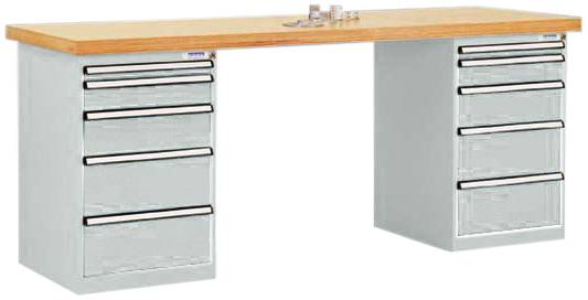 Manuflex TP5092.7035 Werkbanksystem Lichtgrau (RAL 7035)