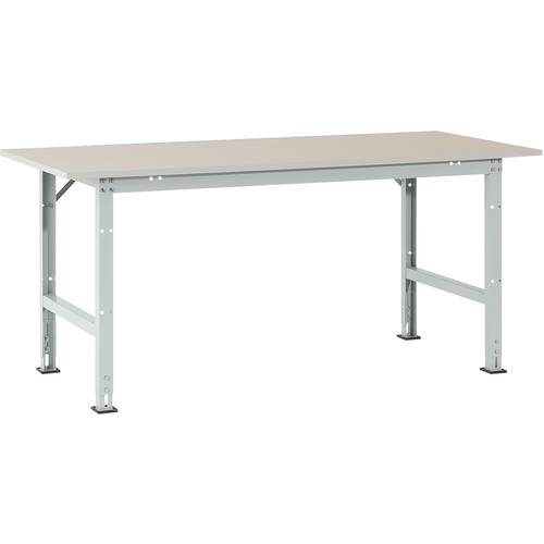 Thumbnail - Manuflex AS0021.7035 Packtisch PACKPOOL Standard mit Melaminplatte, BxTxH = 1750 x 800 x 760-870 mm Lichtgrau (RAL 7035)