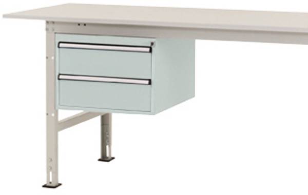 Manuflex AS0005.7035  Gehäuse-Unterbau PACKPOOL, Nutzhöhe 300 mm mit 2 Schubfächern. Für Tischtiefe 800 mm