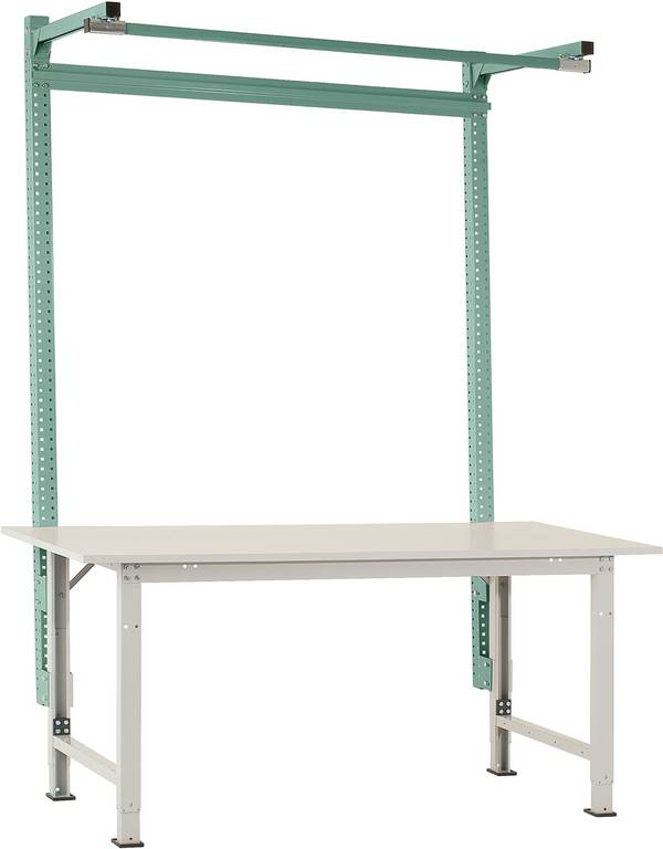 Manuflex AS1623.0001  Aufbauportal mit Ausleger in Graugrün HF 0001, für PACKPOOL Spezial mit Breite von 2000 mm