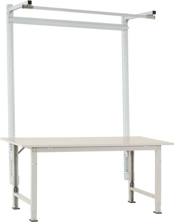 Manuflex AS1613.7035  Aufbauportal mit Ausleger in Lichtgrau RAL 7035, für PACKPOOL Spezial mit Breite von 1750 mm