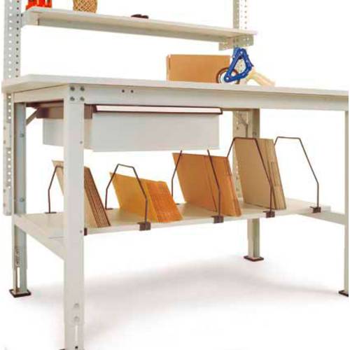 Thumbnail - Manuflex AS1132 Zwischenboden mit Bügel für PACKPOOL Packtische = 1750 mm, BxTxH= 1500 x 500 x 560 mm