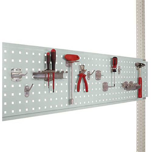 Thumbnail - Manuflex AS1704.7035 Werkzeug-Lochplatte für PACKPOOL, Nutzhöhe = 300 mm. Für Tischbreite 2000 mm 1 St.