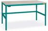 Manuflex LC1903.5021 ESD ESD-Arbeitstisch CANTOLAB Standard mit Kautschukplatte, BxTxH = 1200 x 800 x 762-788 mm Wasserblau
