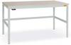Manuflex LC1903.7035 ESD ESD-Arbeitstisch CANTOLAB Standard mit Kautschukplatte, BxTxH = 1200 x 800 x 762-788 mm Lichtgrau (RAL 7035)
