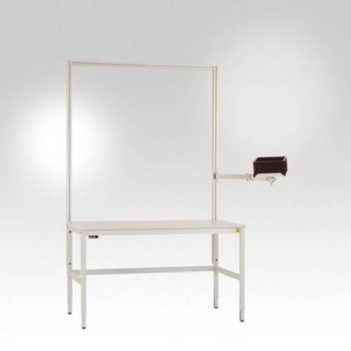 Manuflex LZ8288.9006 ESD ESD-Eurokasten-Halterelement mit Doppelgelenk, BxTxH = 305 x 305 x 35 mm