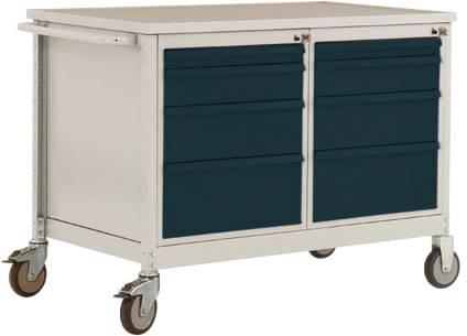 Manuflex LW1004.6011 Werkbank-Mobil Resedagrün (RAL 6011)