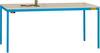 Manuflex LD1113.5012 ESD ESD-Arbeitstisch UNIDESK mit Kautschukplatte, Gestell Lichtblau RAL 5012, BxTxH = 2000 x 800 x 720-730 mm Licht-Blau (RAL 5012)