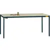Manuflex LD1903.7016 ESD ESD-Arbeitstisch UNIDESK mit Kautschukplatte, Gestell Anthrazit RAL 7016, BxTxH = 1200 x 800 x 720-730 mm Anthrazit