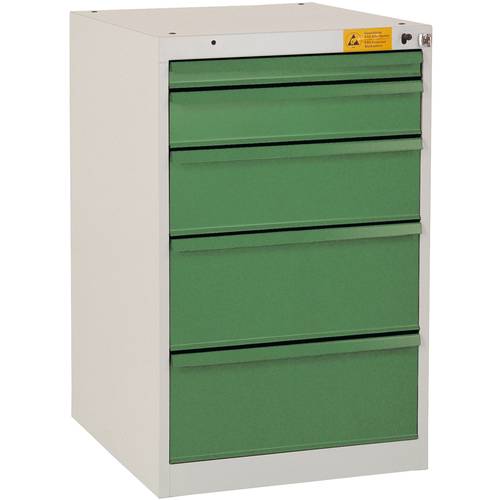 Manuflex LS1007.5007 ESD ESD-Schubfachschrank BASETEC Stationär, Nutzhöhe 700 mm mit 6 Schubfächern, in brillantblau RAL...