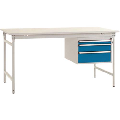 Thumbnail - Manuflex BB5261.5007 Komplett-Beistelltisch BASIS stationär mit Melamin-Platte + Gehäuse-Unterbau, BxTxH: 1000 x 800 x 7...