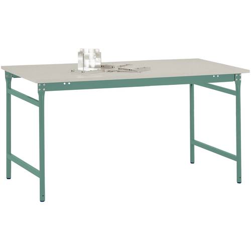 Thumbnail - Manuflex BB3001.0001 Beistelltisch BASIS stationär mit Melamin-Tischplatte in Graugrün HF 0001, BxTxH: 750 x 500 x 780 m...
