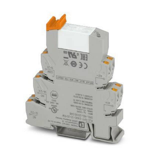 Phoenix Contact PLC-RPT- 24UC/21-21/RW Relaisbaustein Nennspannung: 24 V/DC Schaltstrom (max.): 6 A 2 Wechsler  1 St.