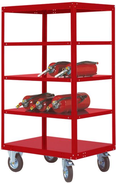 Manuflex TRANSOMOBIL TT4273.3003 Etagenwagen Rubin-Rot