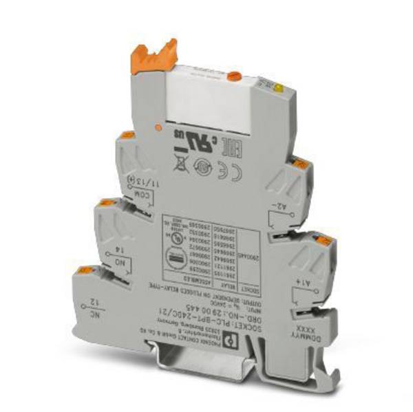 Phoenix Contact PLC-RPT- 24DC/21/MS Relaisbaustein Nennspannung: 24 V/DC Schaltstrom (max.): 6 A 1 Wechsler  1 St.
