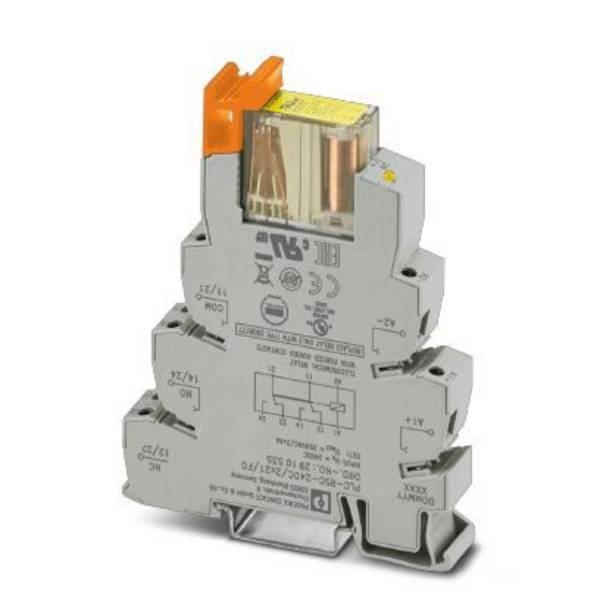Phoenix Contact PLC-RSC- 24DC/2X21/FG Relaisbaustein Nennspannung: 24 V/DC Schaltstrom (max.): 6 A 2 Wechsler  1 St.