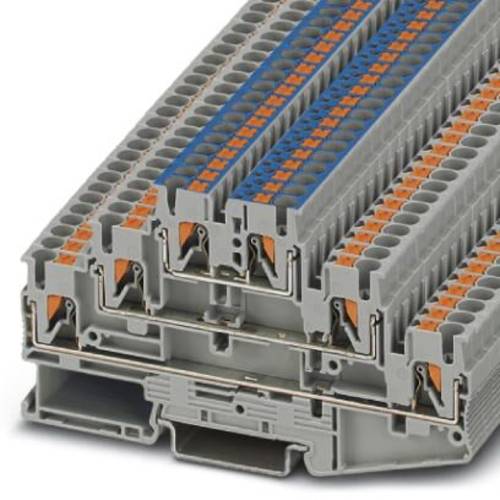 Phoenix Contact 3210500 Mehrstockklemme Push-In-Klemme Grau 50 St.