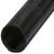 Ein schwarzer, flexibler Kunststoffschlauch mit spiralförmiger Struktur. Geeignet für den Transport von Luft oder Flüssigkeiten.