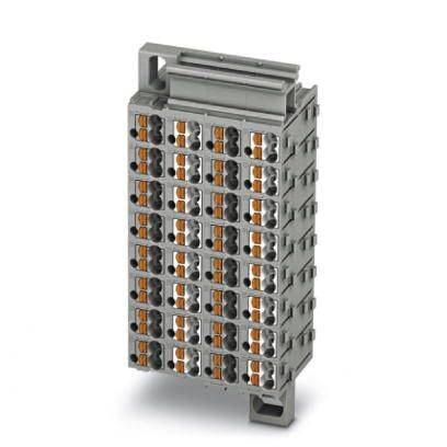 Elektronische Anschlusseinheit mit mehreren Steckplätzen, geeignet für diverse Industrieanwendungen und Schaltschrankinstallation.