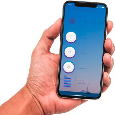 Sygonix SY-4452326 WiFi-Steckdosenleiste Weiß Schutzkontakt 1 St.-5