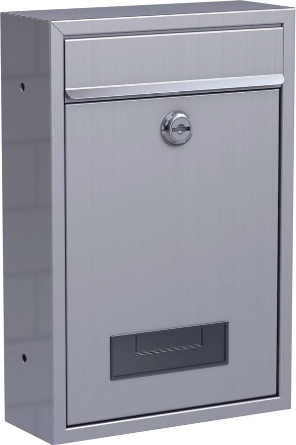 Basi 2170-0308 BK 100 Briefkasten  Edelstahl Schlüsselschloss