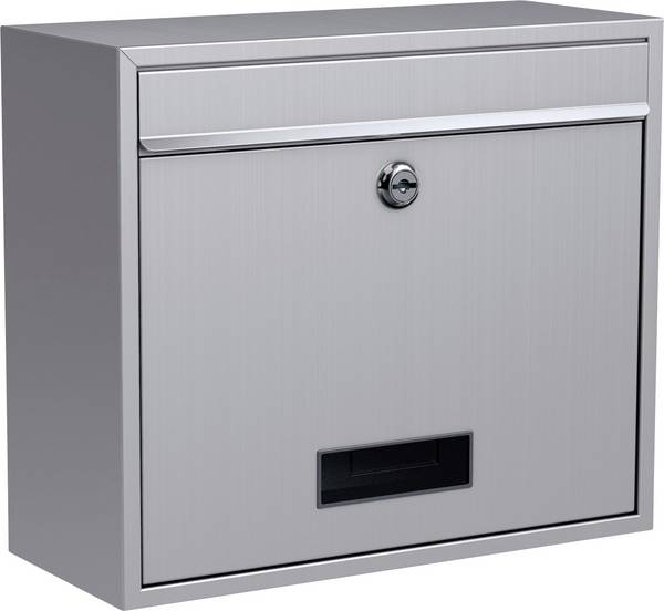 Basi 2170-0408 BK 900 Briefkasten  Edelstahl Schlüsselschloss