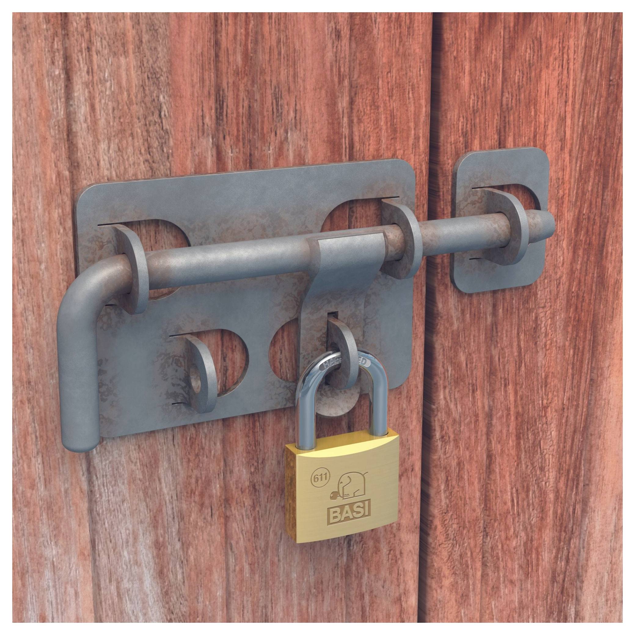 'Illustration eines Querschnitts eines Stift-Zylinderschlosses mit eingeführtem Schlüssel, wobei die Stifte mit den Schlüsselkerben zur Entriegelung ausgerichtet sind.'