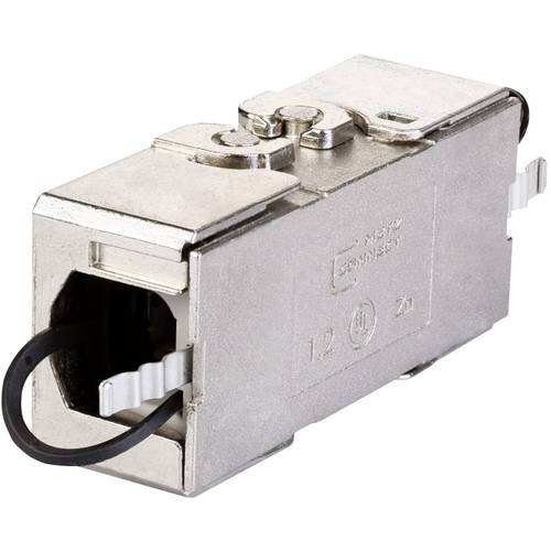 Metz Connect Netzwerk Adapter CAT 6a Silber (metallic)