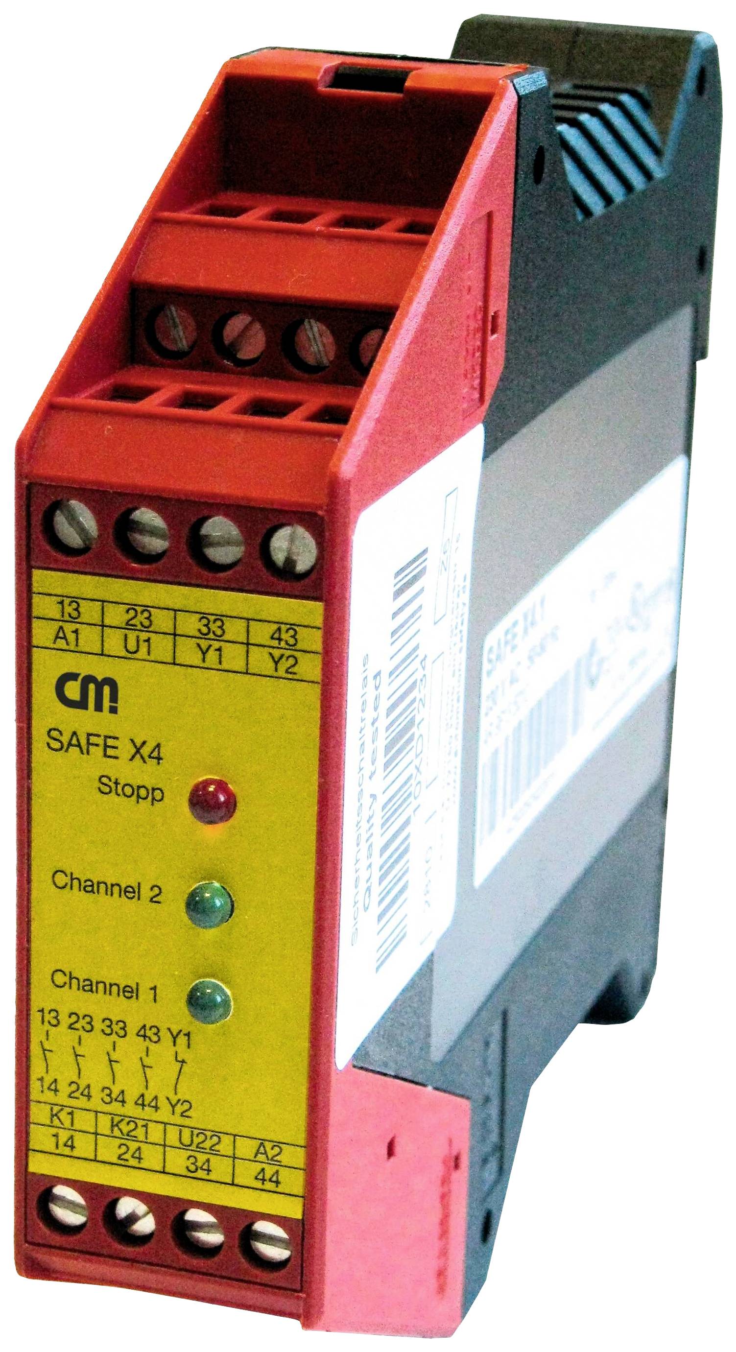 CM MANUFACTORY Erweiterungsmodul SAFE X 4.1 Betriebsspannung: 230 V/AC 4 Schließer, 1 Öffner 1