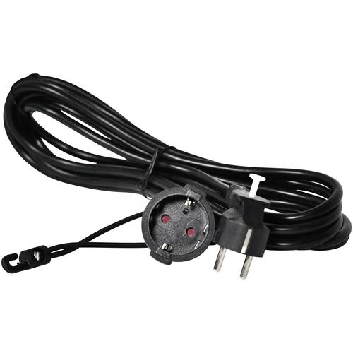Easyout EO-780803 Strom Verlängerungskabel 16 A Schwarz 5.00 m H05VV-F 3G 1,5 mm²