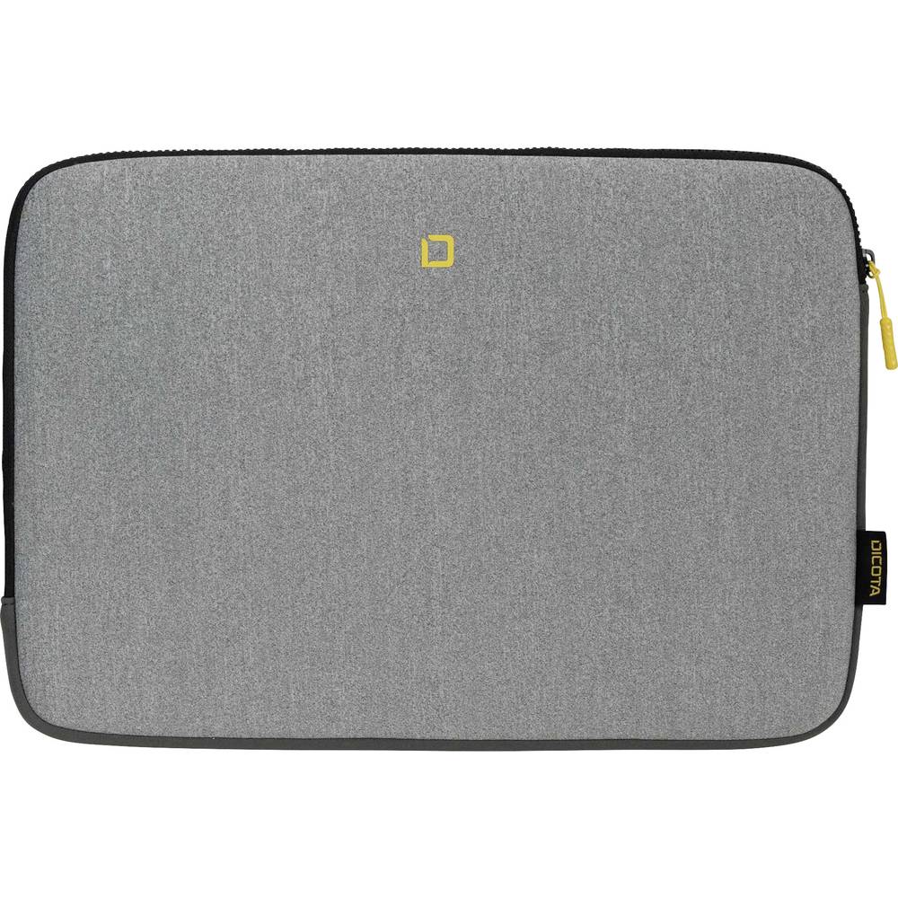 Dicota Laptophoes DICOTA Skin FLOW - Notebook-Hülle - 35.8 Geschikt voor max. (laptop): 35,8 cm (14,1) Grijs, Geel