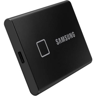 Samsung Portable T7 Touch 500 GB Externe SSD USB 3.2 Gen 2 Schwarz PC/Mac, Fingerabdruckscanner, 256-Bit AES Verschlüsse